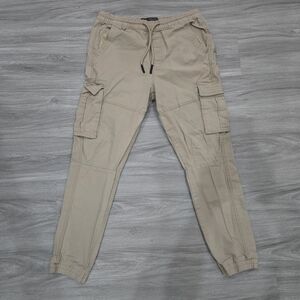 Denim&Co Men's Beige Cargo Pants